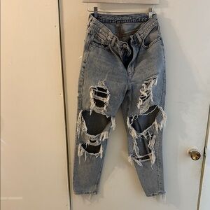 American Eagle Outfitters  Ripped Light Blue Skinny Jeans size 6